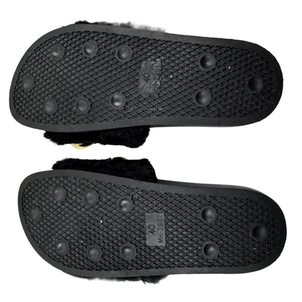 Women's Black Flip Flop with Chain Size: 40 - Picture 3 of 3